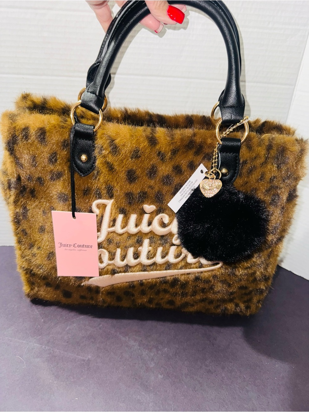 JUICY COUTURE LEOPARD SNOWBALL TOTE. LOWEST PRICE BNWT